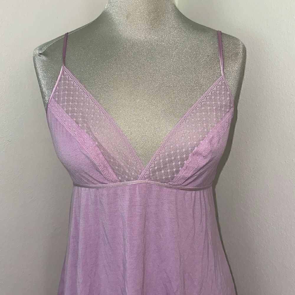 Victorias Secret purple slip gown lace medium m